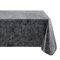 Threadmade Home Mesa Marble Printed Vinyl Indoor/Outdoor Tablecloth, Black - 60"W x 102"L